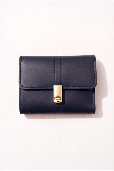 BeeBlack Milda Model Women's Wallet, Gold Color Lockable Multi-Compartment Ca...