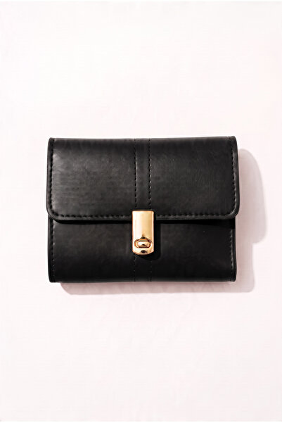 BeeBlack Milda Model Women's Wallet, Gold Color Lockable Multi-Compartment Ca...