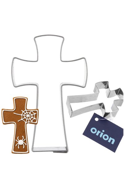 Orion Decupator Fursecuri, Cruce, 6.4x4x1.5 cm, Otel Inox, Argintiu