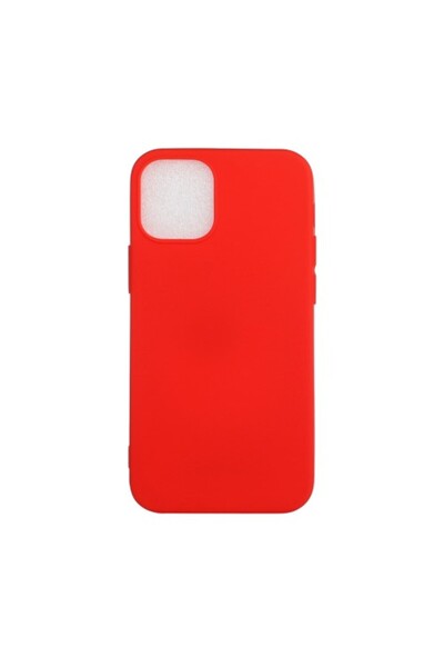 OEM Ματ Θήκη Σιλικόνης TPU για iPhone 12 / 12 Pro, Κόκκινη