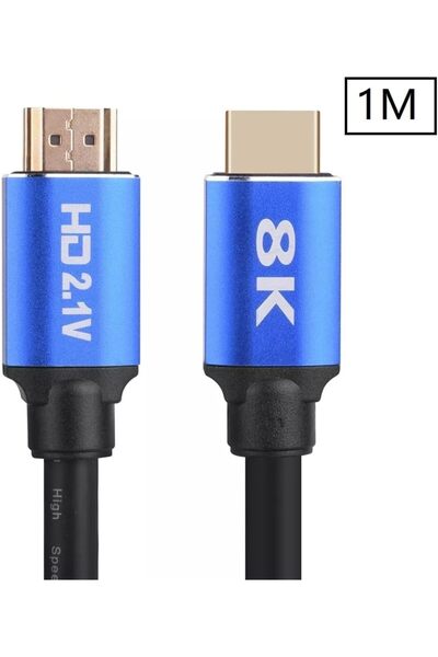 Salmore 5093 8k Ultra Hd 2.1v 48gbps Altın Kaplama Hdmi Kablo Uhd 1 Metre