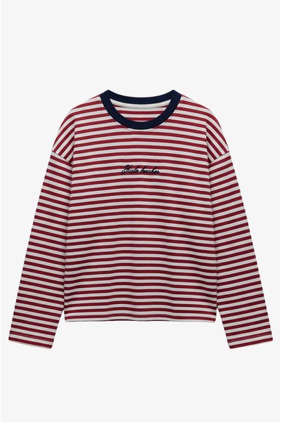 Havoş Kırmızı Rule Breaker İşlemeli Sweatshirt