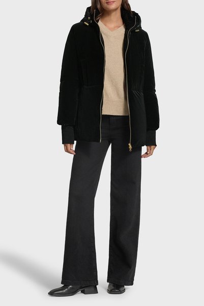 Armani Exchange Kadife Efektli Regular Fit Kapüşonlu Fermuarlı Ceket Kadın CEKET XW002942 AF26085 UC