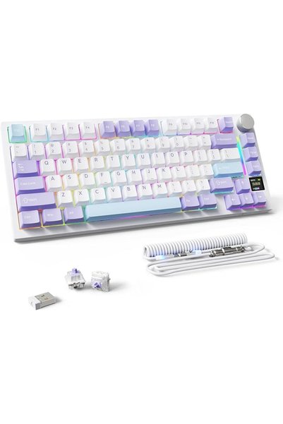 MAMBASNAKE ATTACK SHARK X820 Ultra Wireless Mechanical Keyboard with TFT Smar...