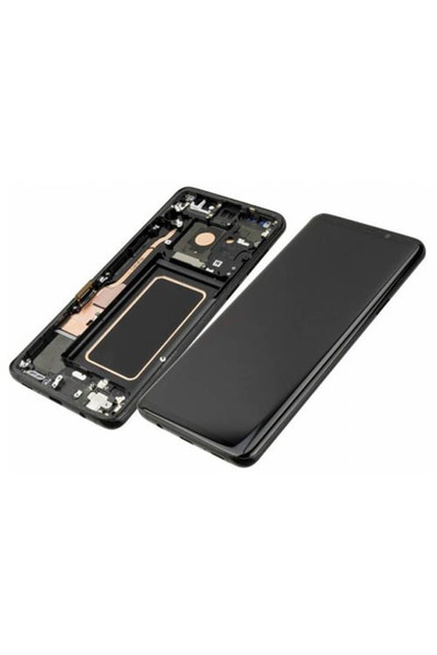 Samsung Γνήσια Οθόνη LCD και Μηχανισμός Αφής για Galaxy S9+ G965, Μαύρη (GH97...