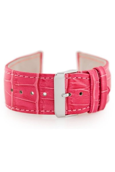 PACIFIC Curea din piele pentru ceas W64 - roz - 24mm