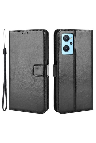 OEM Θήκη Πορτοφόλι με Βάση, Όψη Δέρματος για Realme 9i/Oppo A36 4G/A76 4G - Μ...