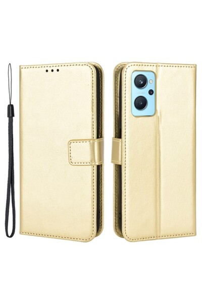 OEM Θήκη Πορτοφόλι με Βάση, Όψη Δέρματος για Realme 9i/Oppo A36 4G/A76 4G, Χρ...