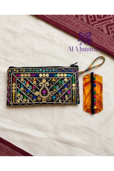 Generic Brand Embroidered Bedouin Style Canvas Bags for Giveaways - Set of 6