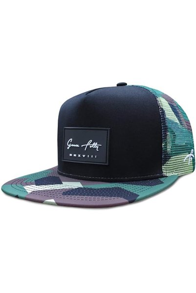 Grace قبعة بيسبول فولي للجنسين للبالغين من نوع Gf Flatbill Baseball Trucker Hat