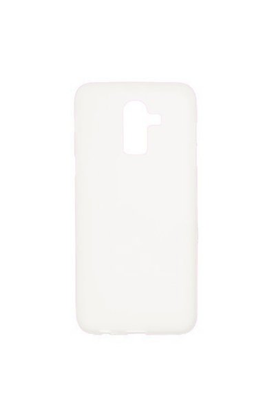 OEM Θήκη TPU Σιλικόνης Ματ για Samsung Galaxy J8 (2018) - Λευκή
