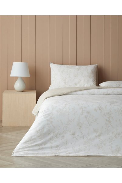 English Home Simple Botanica Pamuk Çift Kişilik Çarşaflı Nevresim Takımı 200x...