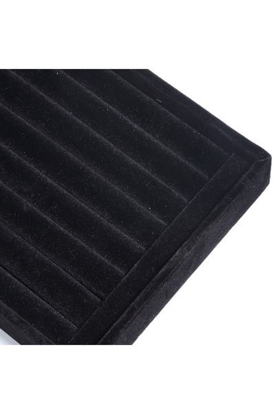 Choice Velvet black (small) 1 Pc Velvet Jewelry Storage Tray Ring Earring Dis...