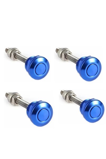Choice blue 4pcs 1Pcs/4pcs 22mm Universal Car Hood Pin Kit Aluminum Push Butt...