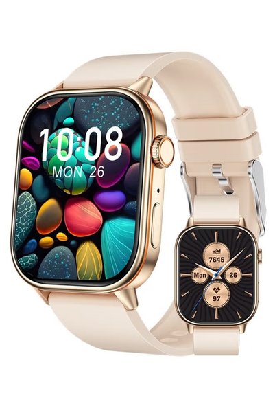 Generic Brand Men's SmartWatch, 2.01-inch IPS HD Screen, IP68 Waterproof, Blu...