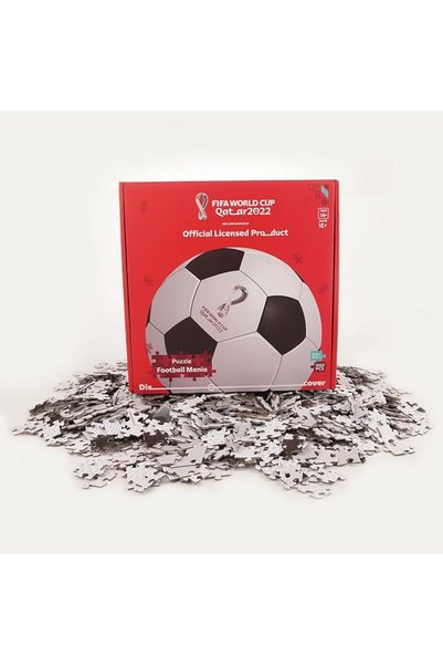 FIFA لغز تركيبي رسمي بتصميم كأس العالم قطر 2022، 1000 قطعة مربعة، إطار تعليمي