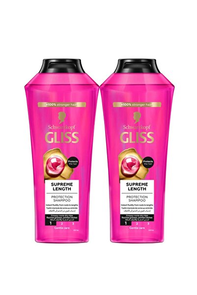 Schwarzkopf Gliss Supreme Length Protection Shampoo Value Pack 2 x 400 ml