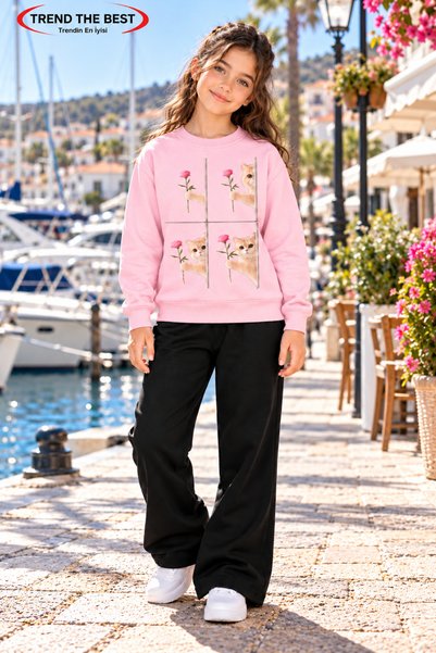 TREND THE BEST Trendin En İyisi Winter, Spring, and Autumn Girls' Black Spani...