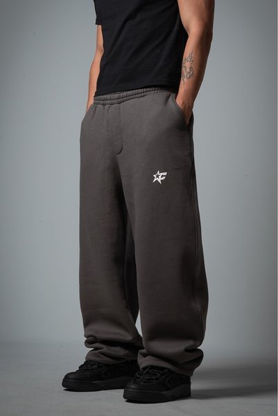 Crupt Studio White Nova Stoperli Balon Fit Antrasit Erkek Sweatpant Eşofman Altı