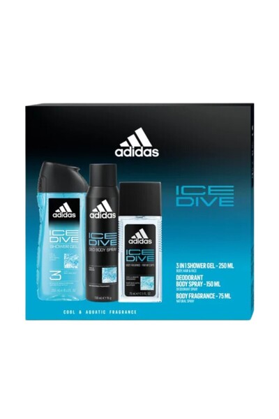adidas Set 2 x Caseta Cadou Barbati Ice Dive Deodorant Spray 75 ml Deodorant ...