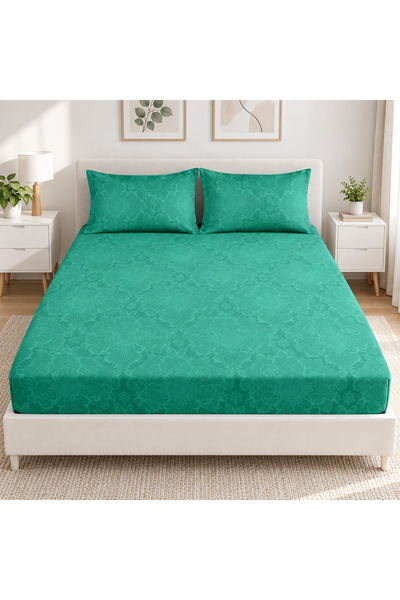 celhome Finet bed cover with Stretchy, 3 pieces, 180x200 cm, 2 pillowcases