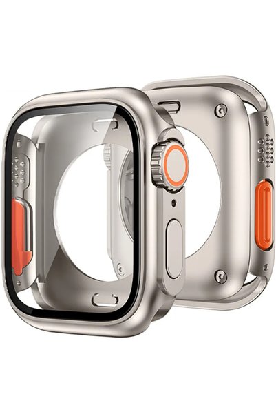XGSM Carcasă completă 2 în 1 + Sticlă securizată pentru Apple Watch 4/5/6/SE ...