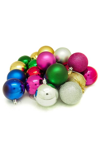 Generic Brand Set 24 globuri, 6 cm, multicolor