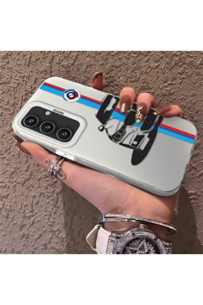 Hontinga حافظة هاتف سيليكون متوافقة مع سامسونج جالاكسي S25، غطاء خلفي صلب بنمط BMW للزوجين