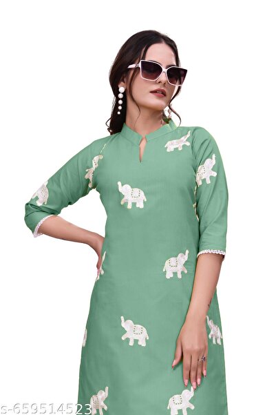Generic Brand Stylish Kurti with Embroidery Work, Woman Kurti