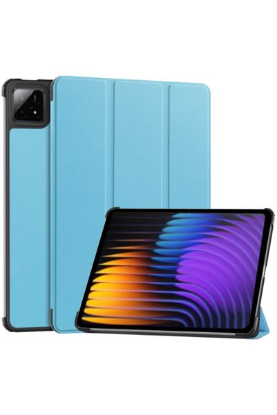 OEM Θήκη Βιβλίου Tri-Fold για Xiaomi Pad 7 / Pad 7 Pro - Γαλάζια