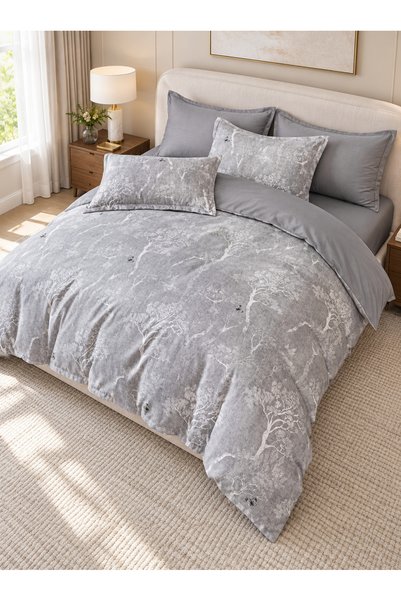 celhome Finet bedding, 6 pieces, fitted Stretchy 180x200 cm, duvet cover 200x...