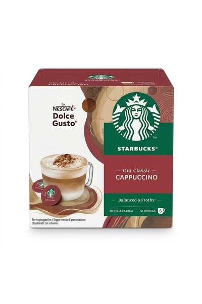 Starbucks Cappuccino with Milk Capsules 12 Coffee Capsules