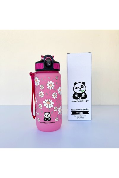 Pandaboo Μπουκάλια Νερού Tritan 600ml – Ανθεκτικά & Ασφαλή για Παιδιά - μαργα...