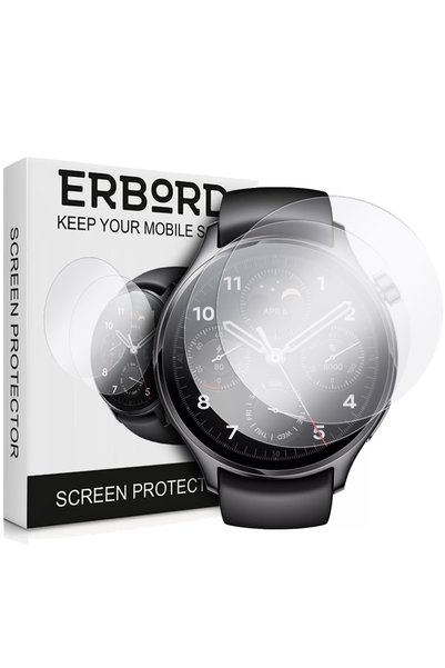 ERBORD 2x Sticlă securizată pentru Xiaomi Watch S1 Pro, Fast
