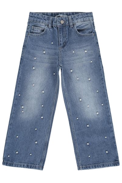 Civil Girls Pearl Pants for Ages 6-9 - Blue