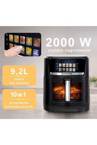 Bergmann YO friteuză fără ulei 1 cameră 9.2l 2000W N