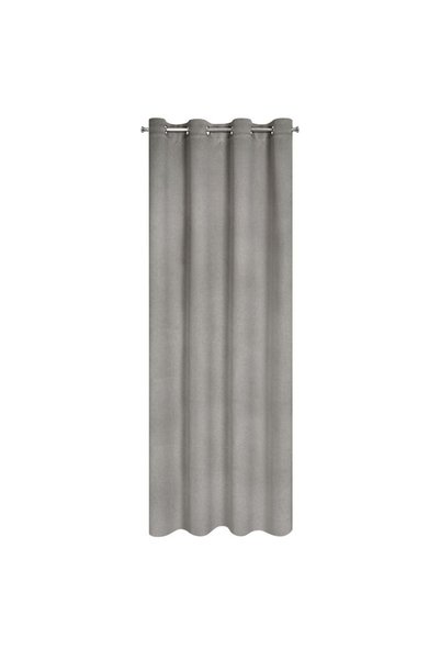 Eurofirany Draperie opaca Amaro, tip dimout, cu inele metalice, cu textura fi...