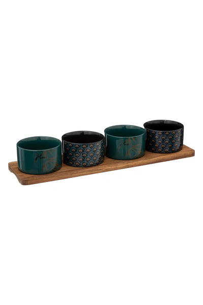 SG Jiling Stoneware Appetizer Set (5 Pc., Multicolor)