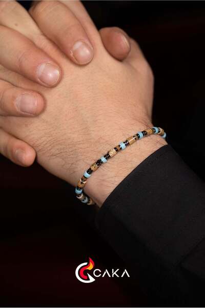 caka lighter Oasis Natural Stone Men's Bracelet