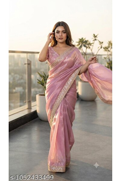 Generic Brand Top Selling Trending Wedding Saree | Twill Net Heavy Embroidery...