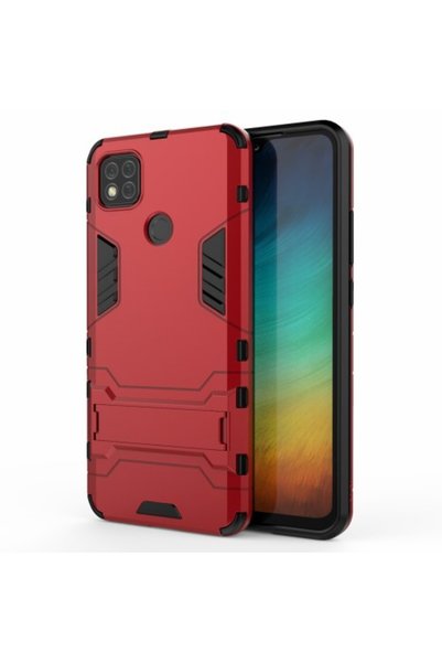 OEM Υβριδική Θήκη TPU και Πλαστικού με Βάση Στήριξης για Xiaomi Redmi 9C – Κό...