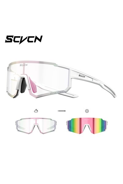 Choice Photochromic PINK-22 SCVCN Photochromic Sunglasses for Men Cycling Gla...