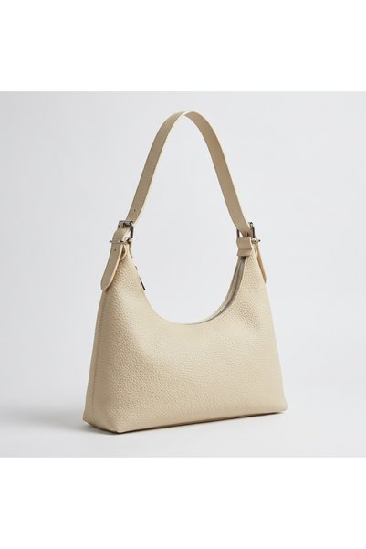 PASSTELL Women's Adjustable Handle Strap Zippered Baguette Hand and Shoulder ...