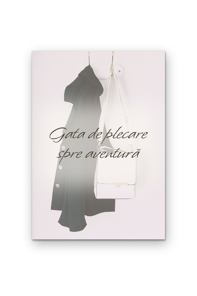 OEM Poster Cardboard 250g A4, Ready to go on an adventure, Motivational painting