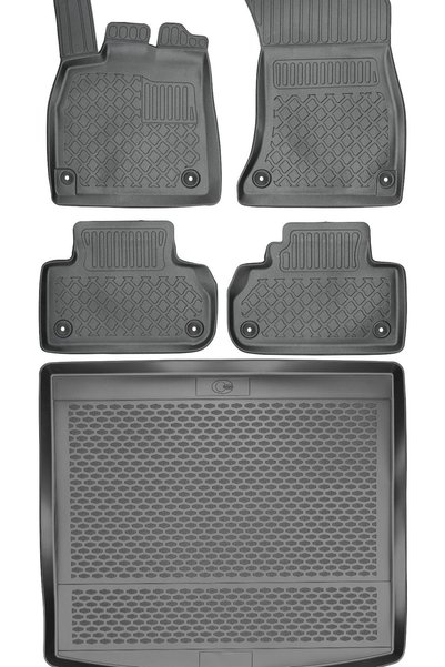 Max-Dywanik Audi Q5 II SUV din 2017 SET - covorașe auto + covoraș portbagaj