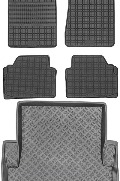 Max-Dywanik BMW 3 E90 Sedan din 2005-2012 SET - covorașe auto din cauciuc + c...
