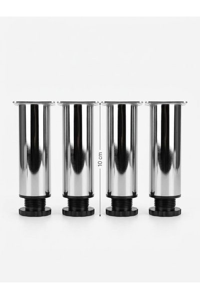 mobex 10 cm Krom Mobilya ayağı 10cm ile 12.5cm arası açılır.4lü