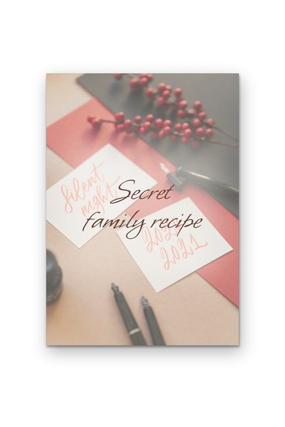 OEM Poster Cardboard 250g A4 Secret family recipe, Kitchen wall decor, A4 21x...