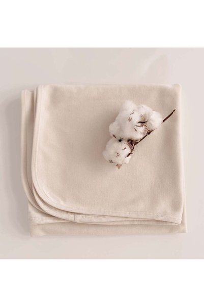 Naturaborn Gots certified organic crochet newborn baby blanket (80x80 cm)