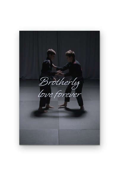 OEM Poster Cardboard 250g A4 Brotherly Love Forever, Motivational Wall Decor